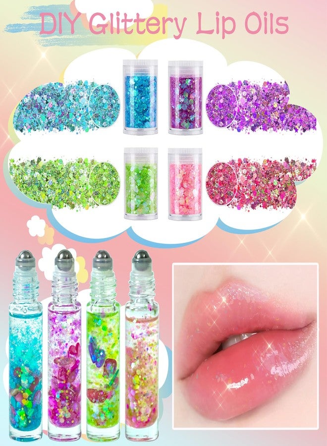 BRIPATI DIY Lip Gloss Making Kit, Lip Oil Maker Kits to Make Your Own Lipglosses with Roller Bottles, Moisturizing Lipstick Supplies Set, All-Inclusive Fun Lip Sticks Craft Kit for Girls Women - Image 3